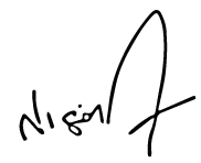 Nigel Farage's signature